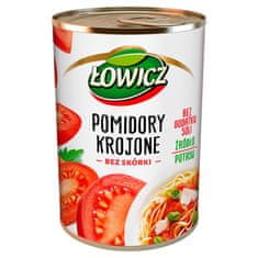 Agros Łowicz rajčice rezane bez kožice 400 g