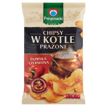 Przysnacki čipsovi prženi u kotlu, crvena paprika, 125 g