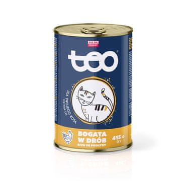 Mokra hrana za mačke TEO bogata peradi 415 g