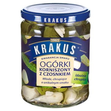 Agros Krakus kornišoni s češnjakom 500 g