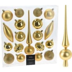 HOMESTYLING Božićni ukrasi KO-CAN305200 set 19 pcs gold