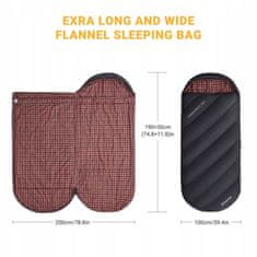 KingCamp Vreća za spavanje Freespace 250, crna