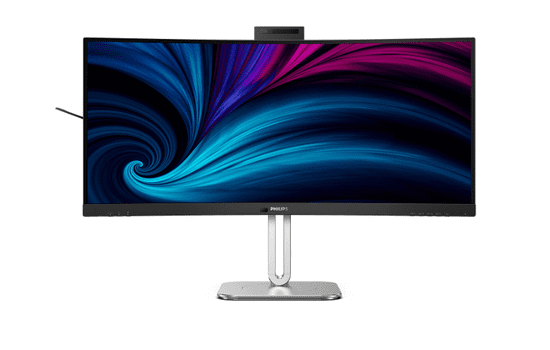 Philips 34B2U6603CH/00 monitor, 86,36 cm, VA, WQHD, zakrivljeni, crni