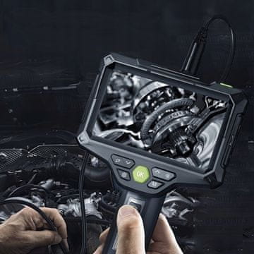 BE ENDOSKOPSKA INSPEKCIJSKA KAMERA KRUTA 5M DVOSTRUKI KABEL 5,5 mm 9LED 32GB SD 5M
