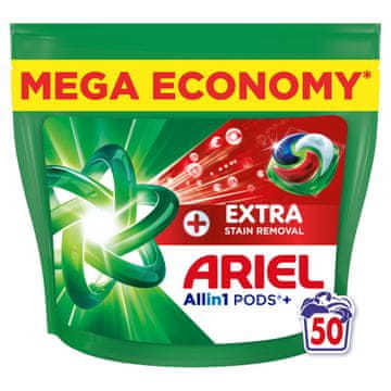 Ariel Extra Clean Allin1 +, kapsule za pranje rublja, 50 pranja