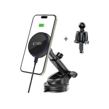 Tech-protect V4 MagSafe Dash Vent držač mobitela za auto 15W, crno