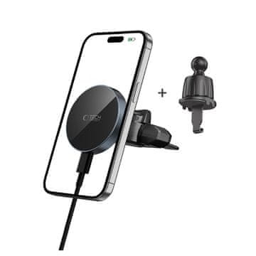 Tech-protect V5 MagSafe CD Vent držač mobitela za auto 15W, crno