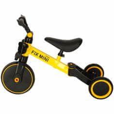 Ikonka Aga Trike Fix Mini trkaća tricikla 3u1 s pedalama žuta