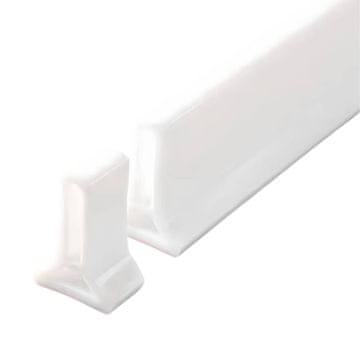 HOME & MARKER® Tuš barijera (2 m), silikonska pregrada za tuš kabinu | AQUABARRIER