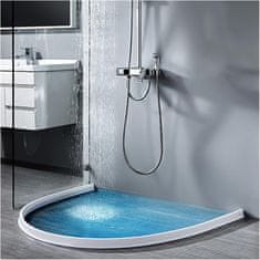 HOME & MARKER® Tuš barijera (2 m), silikonska pregrada za tuš kabinu | AQUABARRIER