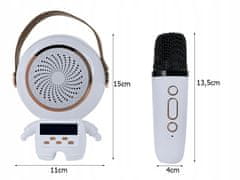 Verkgroup Bežični Bluetooth 5.3 LCD karaoke zvučnik 2x mikrofon LED RGB FM