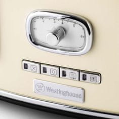 Westinghouse Retro White 4 Slice toster