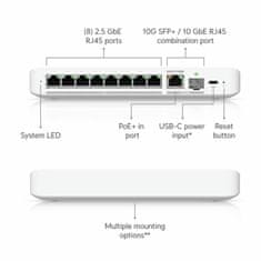 Ubiquiti mrežni prekidač switch 9-portni 8x 2.5G 1x10G Unifi USW-Flex-2.5G-8