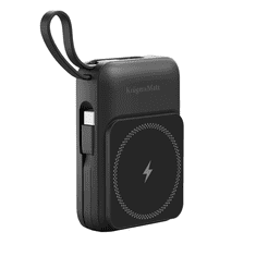 Krüger&Matz Powerbank, prijenosna baterija 10000mAh, indukcijsko punjenje, crna