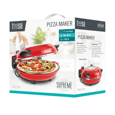 Teesa Električna peć za pizzu TSA3238 Supreme +, 1200W, crvena