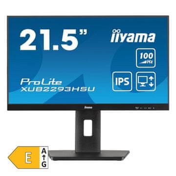 iiyama ProLite XUB2293HSU-B7 54,5cm (21,5") FHD IPS 100Hz HDMI/DP zvučnici monitor