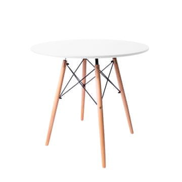 Aga Blagovaonski stol 80 cm Bijeli