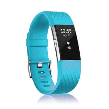 BStrap Silicone Diamond (Large) remen za Fitbit Charge 2, blue