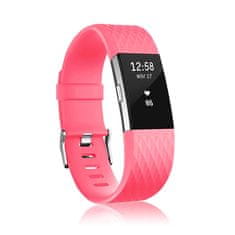 BStrap Silicone Diamond (Large) remen za Fitbit Charge 2, dark pink