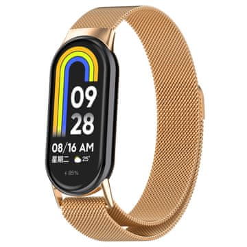 BStrap Milanese remen za Xiaomi Mi Band 8, rose gold