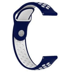 BStrap Silicone Sport remen za Samsung Galaxy Watch Active 2 40/44mm, blue/white