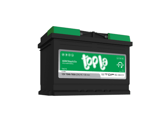 Topla Stop&amp;Go AGM akumulator, 70 Ah