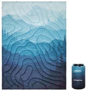 KingCamp Lagana putna deka, 200 x 145 cm, Cyan