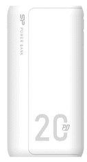 Silicon Power QS15 Powerbank, 20000 mAh, 2x USB-A, 1x Micro USB, 1x USB C, bijeli (SP20KMAPBKQS150W)