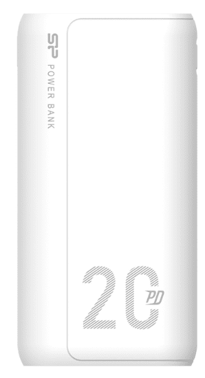 Silicon Power QS15 Powerbank, 20000 mAh, 2x USB-A, 1x Micro USB, 1x USB C, bijeli (SP20KMAPBKQS150W)