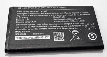 Nokia Baterija BL-L5H za telefon 105 2023 (TA-1551) / 110 - original