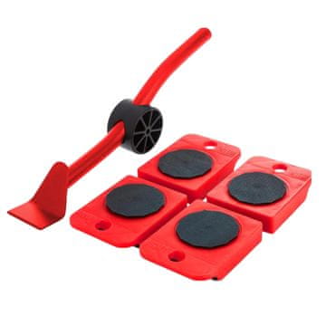 HOME & MARKER® Set za pomicanje namještaja, nosivost do 150 kg, klizači s polugom za lako premještanje | LIFTROLLERS