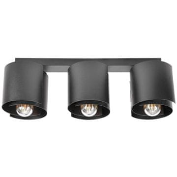4Szpaki HUGO 3 Crna stropna lampa