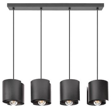 4Szpaki HUGO 4 Crna viseća lampa