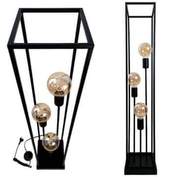 4Szpaki Moderne potkrovne podne lampe HORUS 3 2889/LSW-B-3