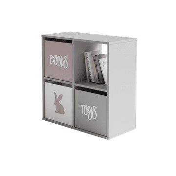 Kobi Biblioteka Loni 2x2 bijela