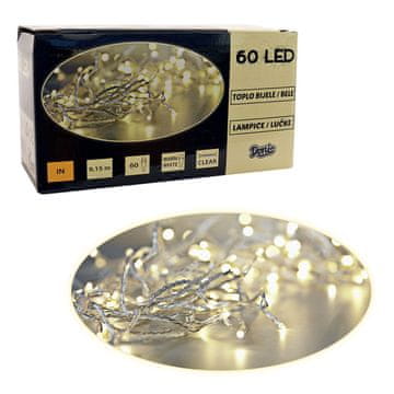 Denis 60 LED lanac bijele boje na baterije