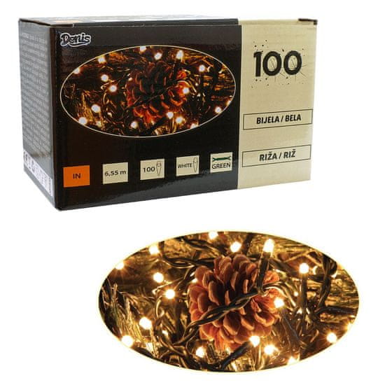Denis 100 lampica, riža, bijele