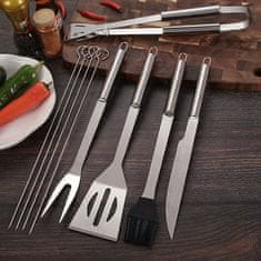 MG Grill Set V3 pribor za roštilj, srebrni