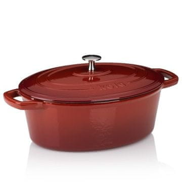 Kela Tava KL-12860 Calido cast iron red oval 29.0x23.0x11.0cm 4.0l
