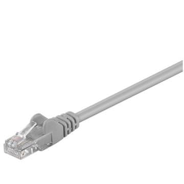 Goobay CAT 5e U/UTP LAN patch kabel, 0,25, sivi