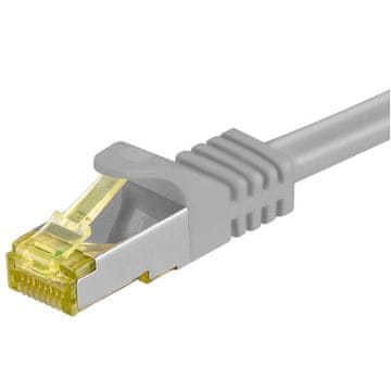 Goobay S/FTP CAT 6A RJ45 Patch 500MHz / CAT7 RAW 5m LAN sivi priključni kabel