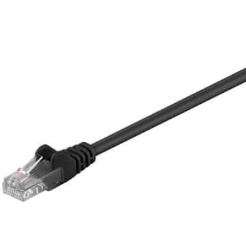 Goobay U/UTP CAT 5e LAN patch 2m crni mrežni kabel