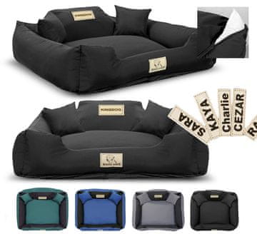 AIO FACTORY Passion posteljina, ograda, KINGDOG MM43, 100x75 cm, personalizirana, snemljiva, protizdrsna, crna