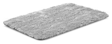 AIO FACTORY Za pasjo posteljo floor 80x60 cm, shaggy, svijetlo siva, protizdrsna