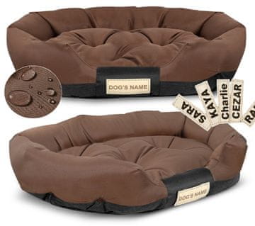 AIO FACTORY Passion postelja 75x50 cm personalizirana vodootporna rjava