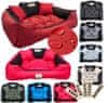 Passion postelja KINGDOG 100x75 cm personalizirana vodootporna crvena