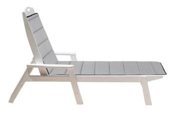 AIO FACTORY Prešita penasta blazina za ležaljku 190x60 cm temno siva