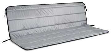 AIO FACTORY Set vrtnih penastih blazin 150x50x50 cm temno sive boje