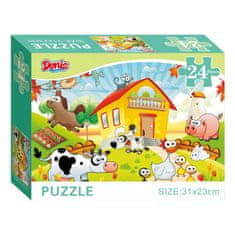 Denis Puzzle / Slagalica, 24 kom, Domaće životinje
