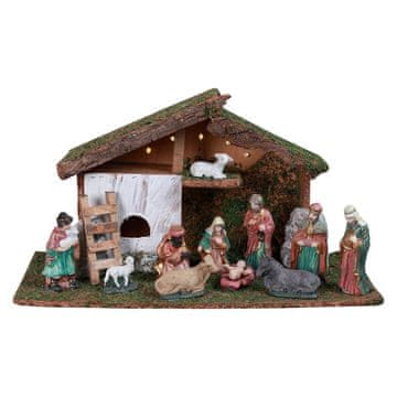 Denis Drvene jaslice 5x LED 47 cm